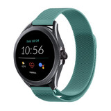 Strap-it® Fossil Gen 5e 44mm Milanese band (groen)