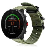 Strap-it® Polar Vantage M nylon gesp band (groen)