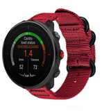 Strap-it® Polar Vantage M nylon gesp band (rood)