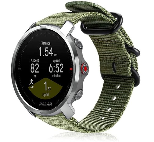 Strap-it® Strap-it Polar Grit X nylon gesp band (groen