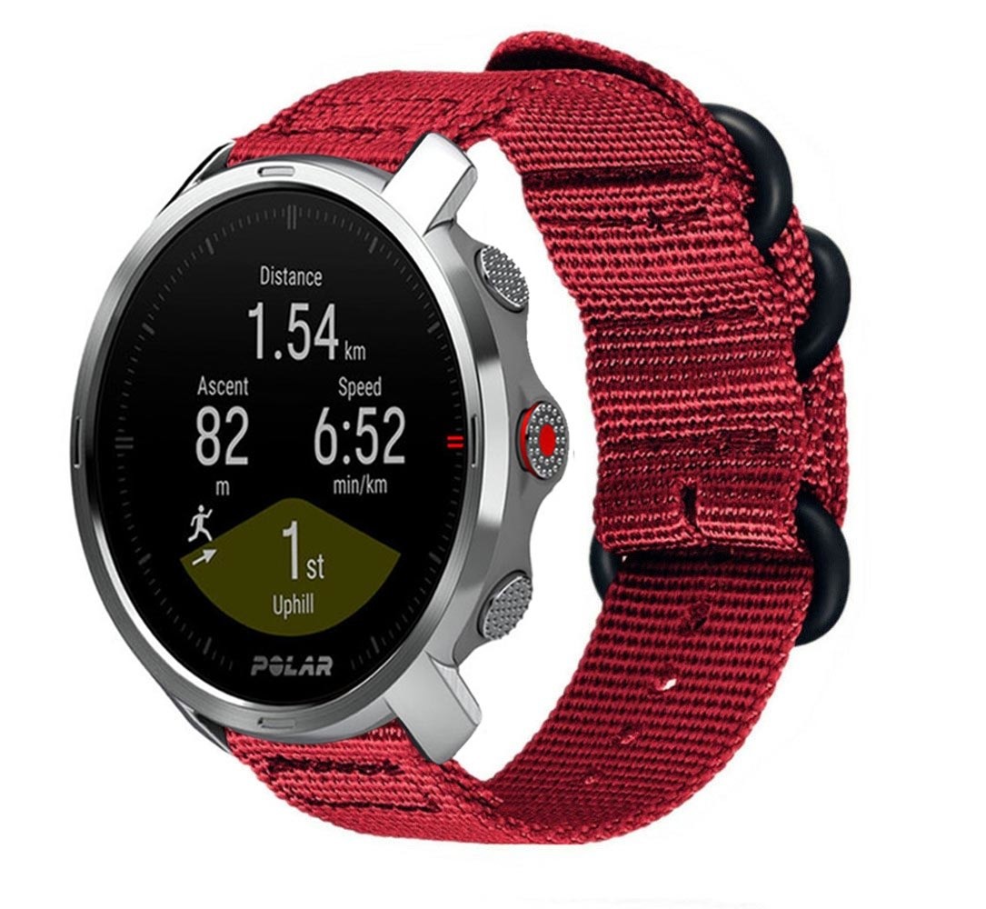 Strap-it® Strap-it Polar Grit X nylon gesp band (rood)