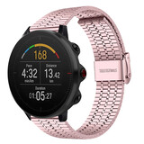 Strap-it® Polar Vantage M roestvrij stalen band (rosé pink)