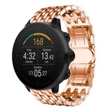 Strap-it® Polar Vantage M stalen draak band (rosé goud) Strap-it® Polar Vantage M stalen draak band (rosé goud)