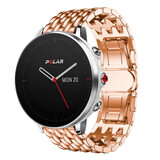 Strap-it® Polar Grit X stalen draak band (rosé goud)