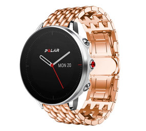 Strap-it® Polar Grit X stalen draak band (rosé goud)