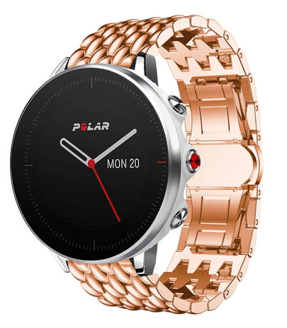 Strap-it® Strap-it Polar Grit X stalen draak band (rosé goud)