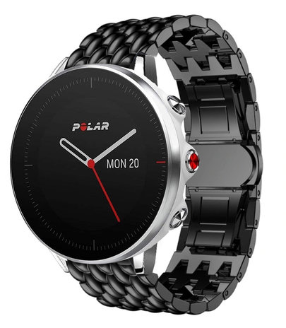 Strap-it® Strap-it Polar Grit X stalen draak band (zwart)