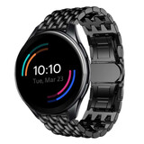 Strap-it® OnePlus Watch stalen draak band (zwart)