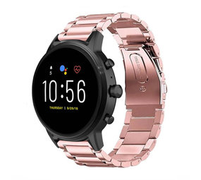Strap-it® Fossil Gen 5 stalen band (rosé pink)