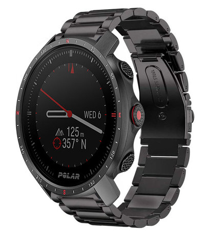 Strap-it® Strap-it Polar Grit X Pro titanium bandje (zwart)