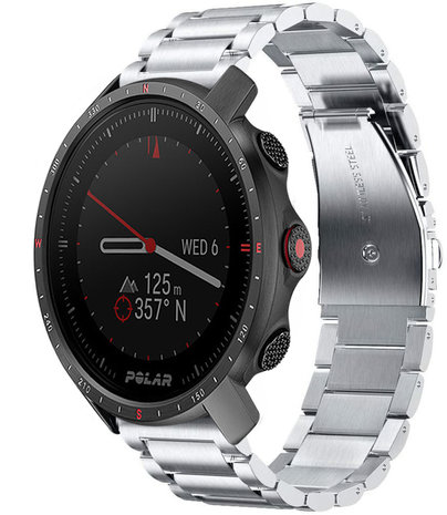 Strap-it® Strap-it Polar Grit X Pro titanium bandje (zilver)