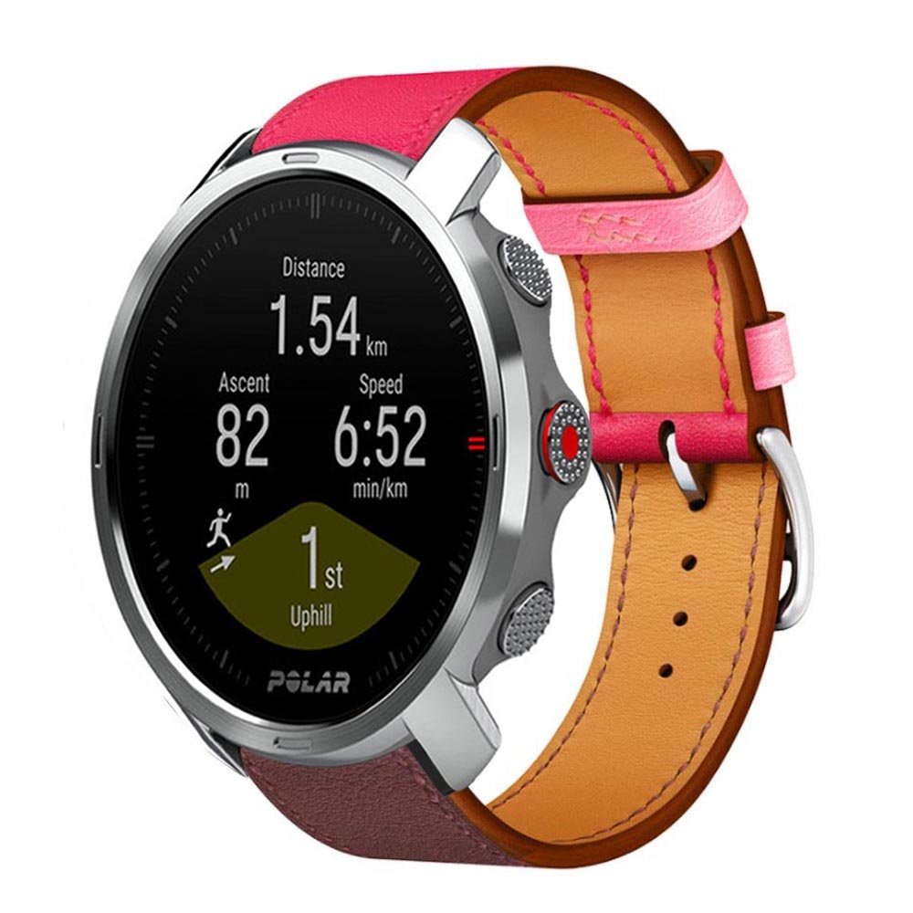 Strap-it® Strap-it Polar Grit X leren band (knalroze/roodbruin) Strap-it® Strap-it Polar Grit X leren band (knalroze/roodbruin)