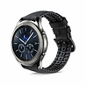 Strap-it® Strap-it Samsung Gear S3 siliconen / leren bandje (zwart) Strap-it® Strap-it Samsung Gear S3 siliconen / leren bandje (zwart)