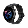 Strap-it® Strap-it Amazfit GTR 3 (Pro) siliconen / leren bandje (zwart) Strap-it® Strap-it Amazfit GTR 3 (Pro) siliconen / leren bandje (zwart)