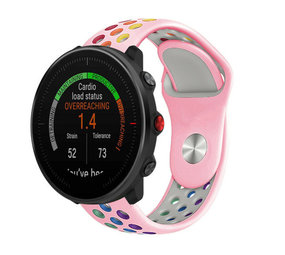 Strap-it® Polar Vantage M sport band (roze/kleurrijk) Strap-it® Polar Vantage M sport band (roze/kleurrijk)