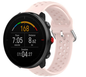 Strap-it® Polar Vantage M siliconen bandje met gaatjes (roze)