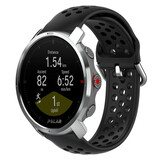 Strap-it® Polar Grit X siliconen bandje met gaatjes (zwart)