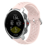 Strap-it® Polar Grit X siliconen bandje met gaatjes (roze)