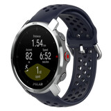 Strap-it® Polar Grit X siliconen bandje met gaatjes (donkerblauw)