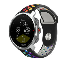 Strap-it® Polar Grit X sport band (zwart/kleurrijk) Strap-it® Polar Grit X sport band (zwart/kleurrijk)