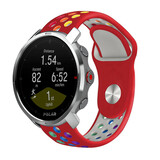 Strap-it® Polar Grit X sport band (rood/kleurrijk)