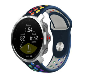 Strap-it® Polar Grit X sport band (donkerblauw/kleurrijk)