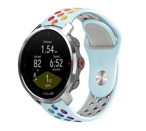Strap-it® Polar Grit X sport band (lichtblauw/kleurrijk)