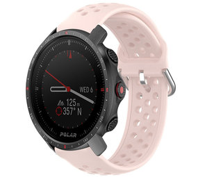 Strap-it® Polar Grit X Pro siliconen bandje met gaatjes (roze)