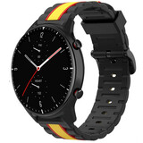 Strap-it® Amazfit GTR 2 Special Edition band (zwart/geel) Strap-it® Amazfit GTR 2 Special Edition band (zwart/geel)