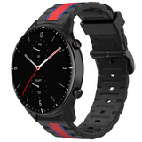 Strap-it® Amazfit GTR 2 Special Edition band (zwart/rood) Strap-it® Amazfit GTR 2 Special Edition band (zwart/rood)