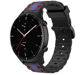 Strap-it® Amazfit GTR 2 Special Edition band (zwart/blauw)