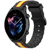 Strap-it® Amazfit GTR 3  (Pro) Special Edition band (zwart/geel)