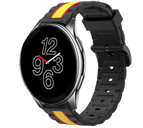 Strap-it® OnePlus Watch Special Edition band (zwart/geel)
