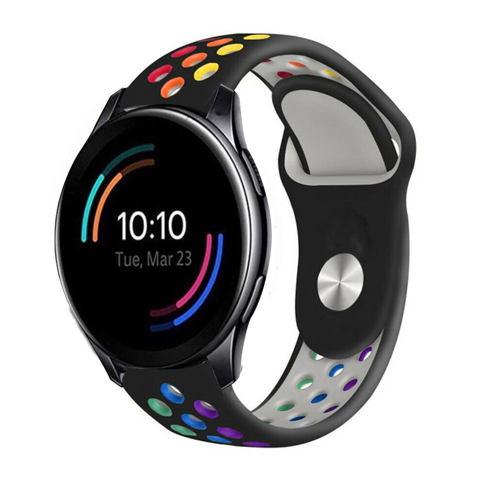 Strap-it® Strap-it OnePlus Watch sport band (zwart/kleurrijk)