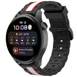 Strap-it® Huawei Watch 3 (Pro) Special Edition band (zwart/wit)