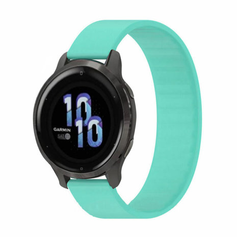 Garmin Venu 2s elastisch bandje aqua Smartwatchbanden