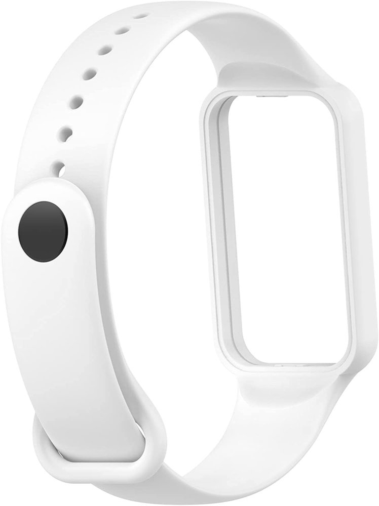 Strap-it® Strap-it Amazfit Band 7 siliconen bandje (wit)