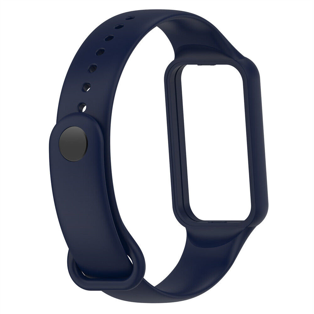 Strap-it® Strap-it Amazfit Band 7 siliconen bandje (donkerblauw)