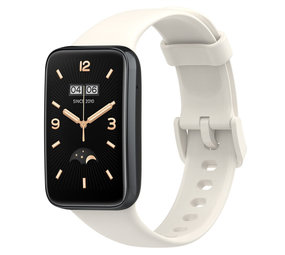 Strap-it® Xiaomi Smart Band 7 Pro siliconen bandje (wit)