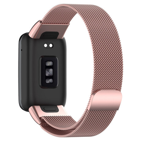 Strap-it® Strap-it Xiaomi Smart Band 7 Pro Milanese band (roze)