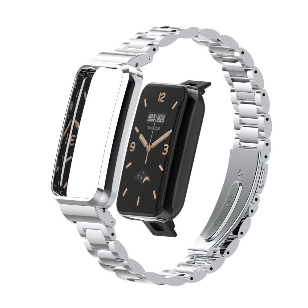 Strap-it® Strap-it Xiaomi Smart Band 7 Pro stalen bandje (zilver) Strap-it® Strap-it Xiaomi Smart Band 7 Pro stalen bandje (zilver)