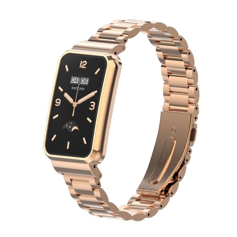 Strap-it® Strap-it Xiaomi Smart Band 7 Pro stalen bandje (rosé goud)