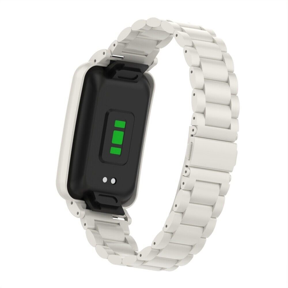 Strap-it® Strap-it Xiaomi Smart Band 7 Pro stalen bandje (wit)