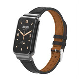 Strap-it® Xiaomi Smart Band 7 Pro leren bandje (zwart) Strap-it® Xiaomi Smart Band 7 Pro leren bandje (zwart)