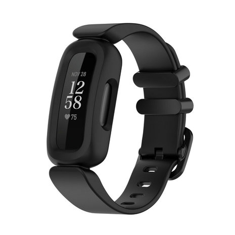Strap-it® Strap-it Fitbit Ace 3 siliconen bandje (zwart)