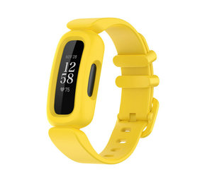 Strap-it® Fitbit Ace 3 siliconen bandje (geel)