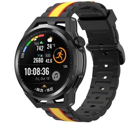 Strap-it® Huawei Watch GT Runner Special Edition band (zwart/geel)