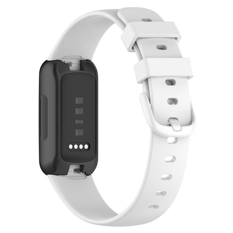 Strap-it® Strap-it Fitbit Inspire 3 siliconen bandje (wit)