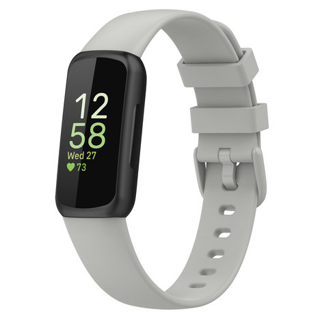 Strap-it® Strap-it Fitbit Inspire 3 siliconen bandje (grijs)