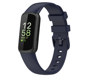 Strap-it® Fitbit Inspire 3 siliconen bandje (donkerblauw)